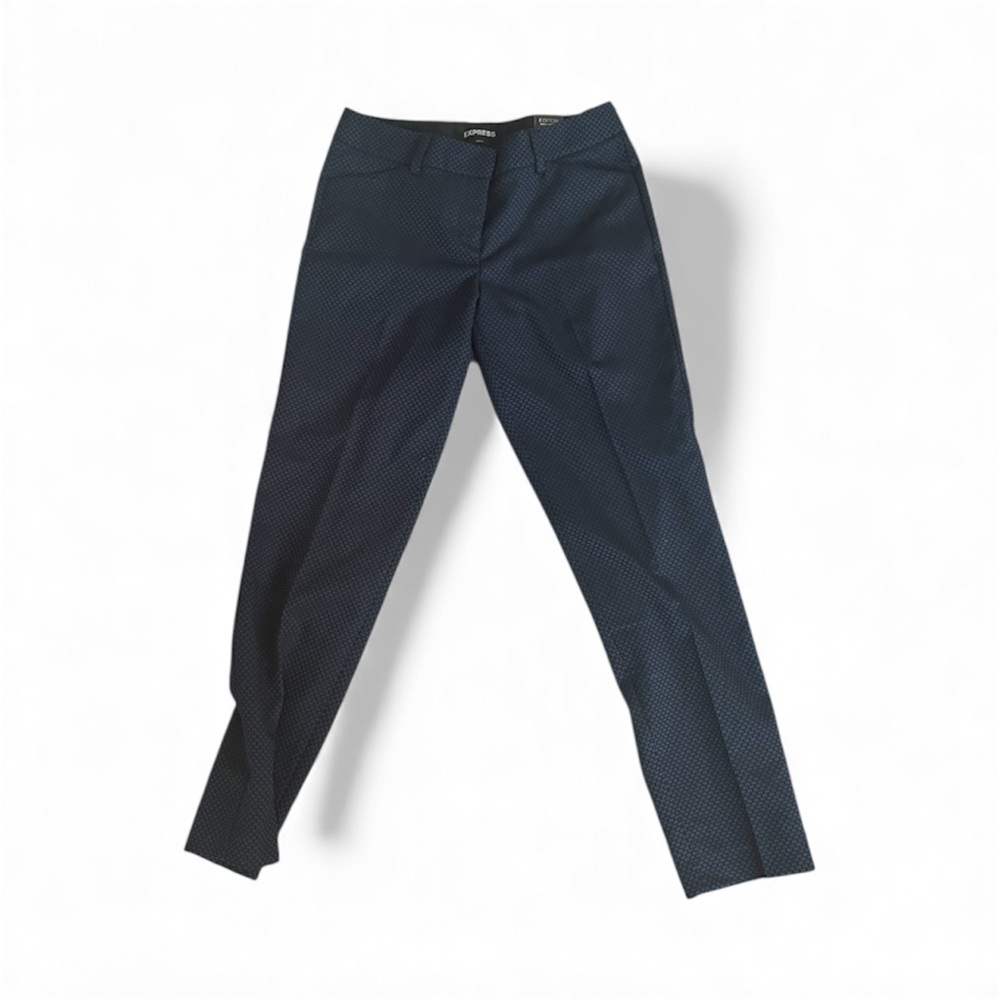 Express Women's Navy Patterned Pants
